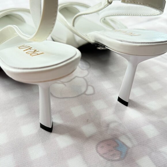 Prada Mesh Fabric Slingback Pumps - Picture 2 of 7